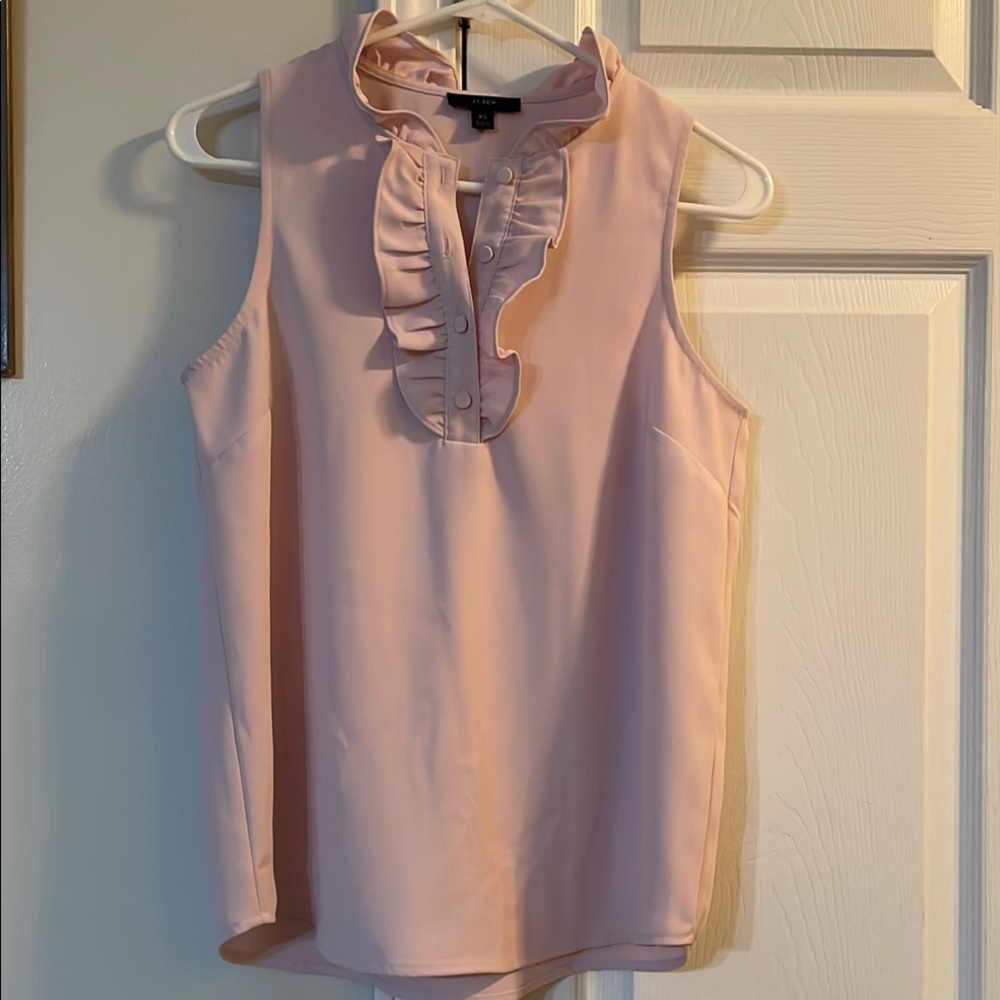 J Crew Pink Sleeveless Blouse